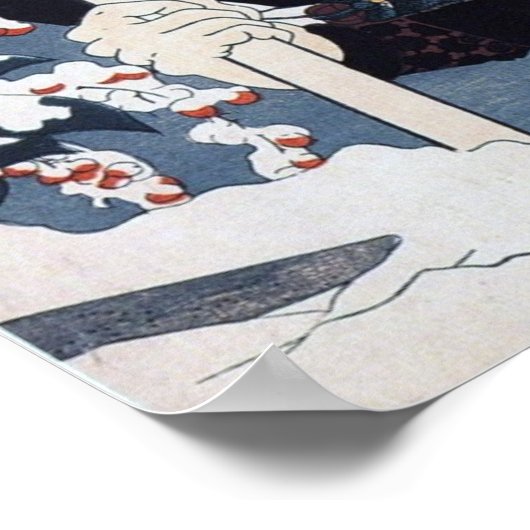  oude Japanse kunst Poster (Hoek)