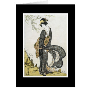 Oude Japanse kunstkaart