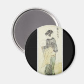 Oude Japanse kunstmagneet Magneet (Voorkant / Achterkant)