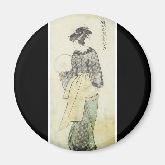 Oude Japanse kunstmagneet Magneet (Voorkant)