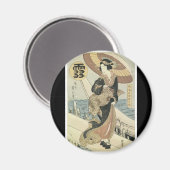 Oude Japanse kunstmagneet Magneet (Voorkant / Achterkant)