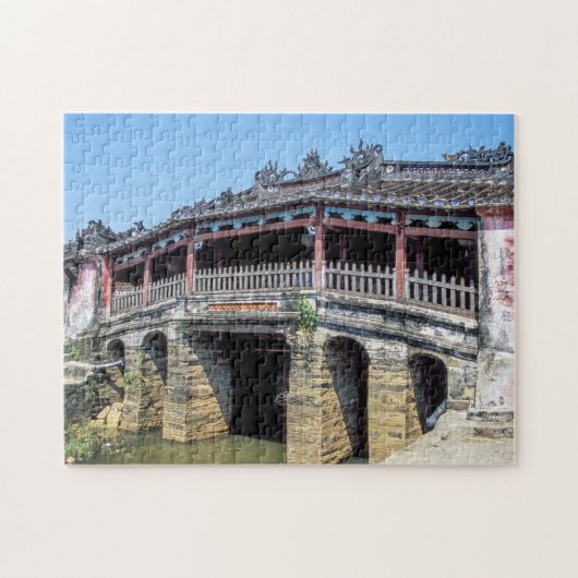 Oude japanse overdekte brug in Hoi An - Vietnam Legpuzzel (Horizontaal)