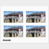 Oude japanse overdekte brug in Hoi An - Vietnam Rechthoekige Sticker (Vel)