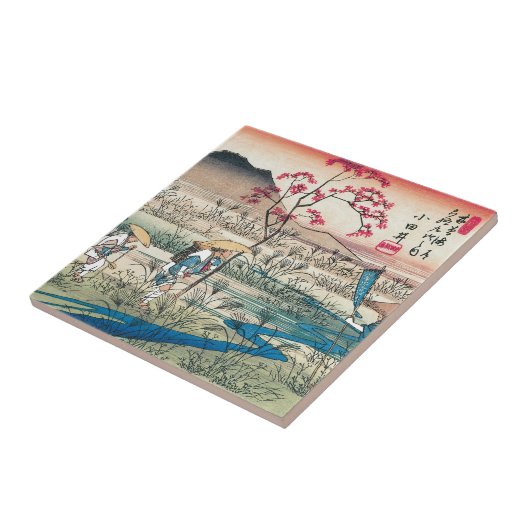 Oude Japanse reizigers Tegeltje (Zijkant)