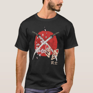 Oude Japanse Samurai Katana Zwaard T-shirt