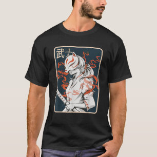 Oude Japanse Samurai Oude Vrouwelijke Japanse S T-shirt