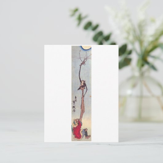 Oude Japanse schilderijen Briefkaart (Staand voorkant)