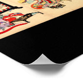 Oude Japanse schilderijen. Circa 1895 Poster (Hoek)