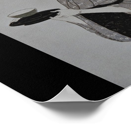 Oude Japanse schilderijen ongeveer 1793 Poster (Hoek)