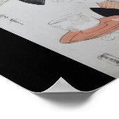 Oude Japanse schilderijen ongeveer 1796 Poster (Hoek)