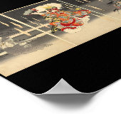 Oude Japanse schilderijen ongeveer 1898 Poster (Hoek)