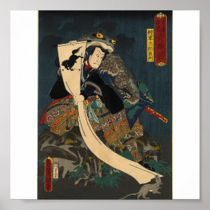Oude Japanse schilderijen, Samurai met Toad Poster