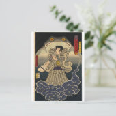 Oude Japanse schilderijen van Giant Toad Briefkaart (Staand voorkant)