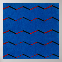 Oude Japanse Textiel Houtsnede Print Poster