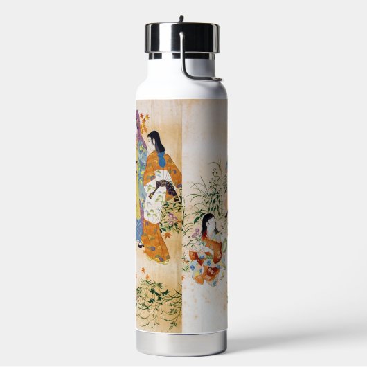Oude Japanse Textiel Waterfles (Links)