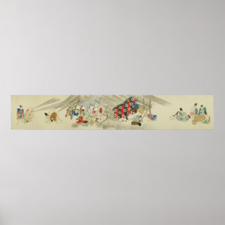 Oude Japanse vuurgevecht - Tweede rol Poster