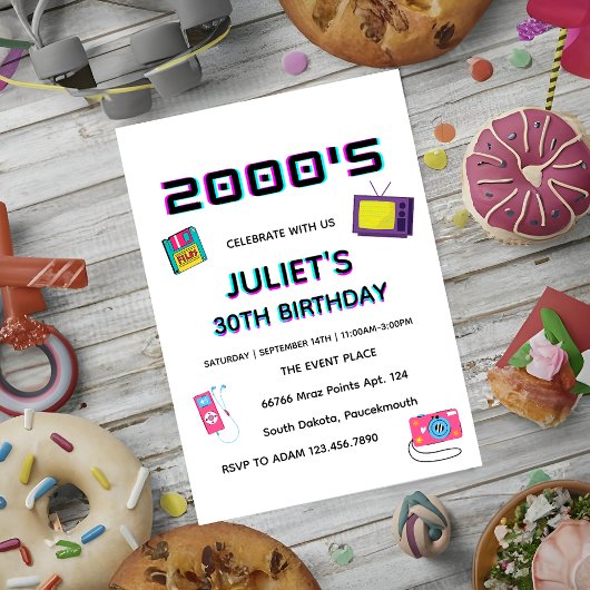 oude jaren nul Soiree feest lege 30e verjaardag Kaart