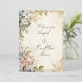 Oude jasmijnbloem moederdag feestdagenkaart (Staand voorkant)