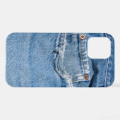 Oude Jeans iPhone Hoesje (Achterkant horizontaal)