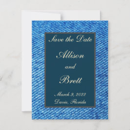 Oude Jeans sparen de Datum Kaart