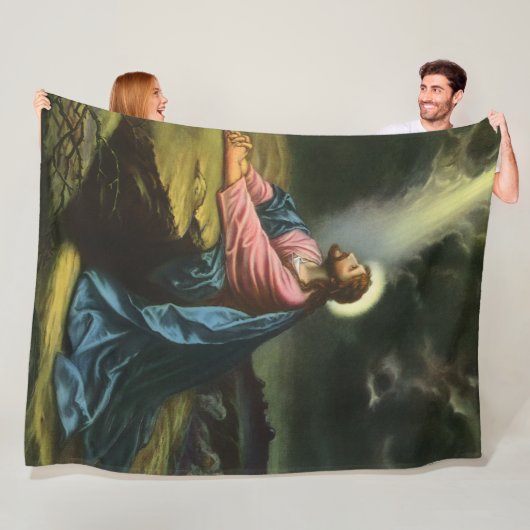 Oude Jezus Christus biddend, Hof van Gethsemane Fleece Deken (In situ)