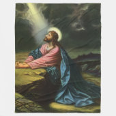 Oude Jezus Christus biddend, Hof van Gethsemane Fleece Deken (Voorkant)
