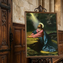 Oude Jezus Christus biddend, Hof van Gethsemane