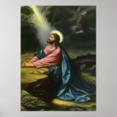 Oude Jezus Christus biddend, Hof van Gethsemane Poster (Voorkant)