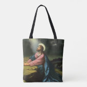 Oude Jezus Christus Biddend, Hof van Gethsemane Tote Bag (Achterkant)