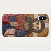 Oude Jezus Mozaïek Case-Mate iPhone Case (Achterkant (horizontaal))