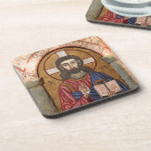 Oude Jezus Mozaïek Drankjes Onderzetter (Linkerzijde)