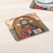 Oude Jezus Mozaïek Kartonnen Onderzetters (Schuin)