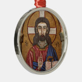 Oude Jezus Mozaïek Metalen Ornament (Rechts)