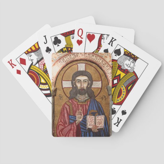 Oude Jezus Mozaïek Pokerkaarten (Achterkant)
