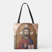 Oude Jezus Mozaïek Tote Bag (Achterkant)