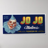  oude Jo Koolvis Melons Fruitkratellabels Poster (Voorkant)