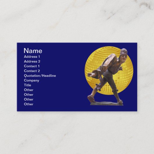 Oude joker visitekaartje (Voorkant)