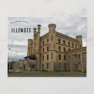 Oude Joliet-gevangenis Joliet Illinois Briefkaart