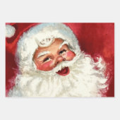 Oude Jolly Close-up van Sinterklaas Inpakpapier Vel (Voorkant 3)