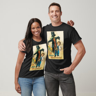 Oude Jolly Halloween-vogelverschrikker Ellen Claps T-shirt
