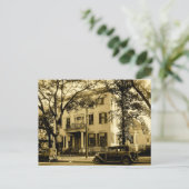 Oude Jonathan Emanuel Mansion, Mobile Alabama Briefkaart (Staand voorkant)