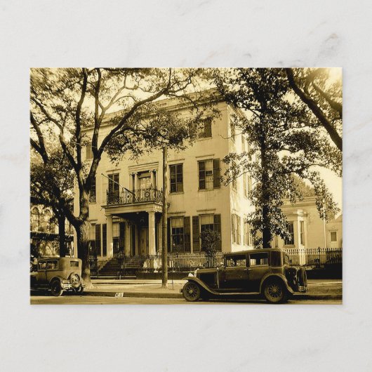 Oude Jonathan Emanuel Mansion, Mobile Alabama Briefkaart (Voorkant)