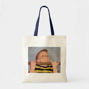 Oude Jongen Doet Chin Ups, Fitness en Oefening Tote Bag