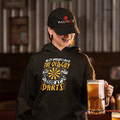 Oude jongens die houden van darten - Sarcastische Hoodie