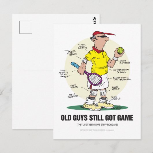 Oude jongens hebben nog steeds zin briefkaart (Voorkant / Achterkant)