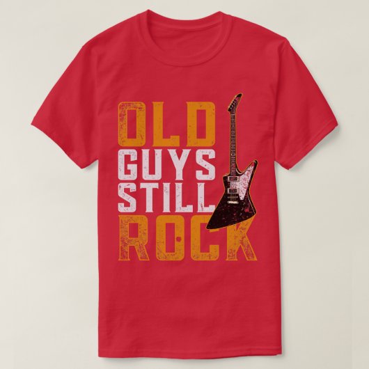 Oude jongens nog steeds Rock Guitarist Electric Gu T-shirt (Design voorkant)