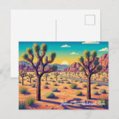 Oude Joshua Tree National Park Briefkaart (Voorkant / Achterkant)