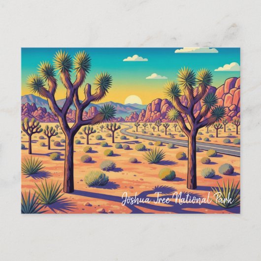 Oude Joshua Tree National Park Briefkaart (Voorkant)