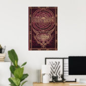 Oude Jules Vern "Steampunk" Cover Art Poster (Thuiskantoor)