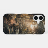 Oude junglepad iPhone 16 hoesje (Achterkant horizontaal)